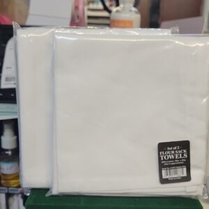 Set of 2 per Pack White Flour Sack Towels 28x29" Lot of 2 Packs New In Seal